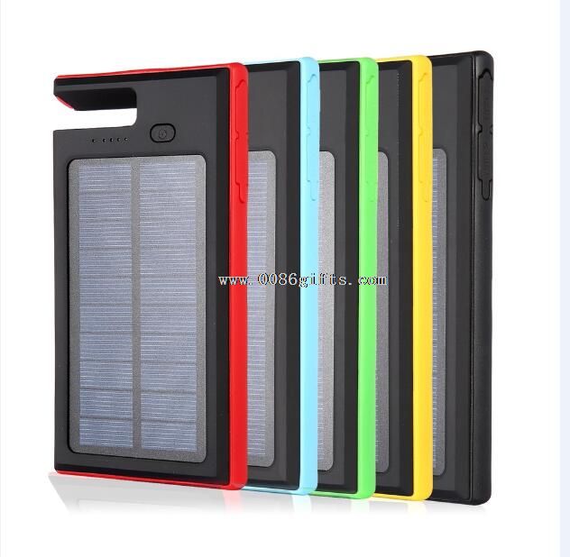 Solar power bank menu holder