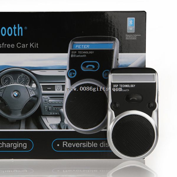 solar power Car Bluetooth kits with lcd screen
