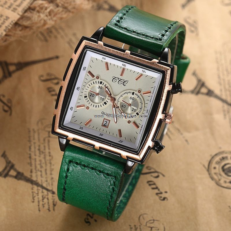 Quadratische Herren Armbanduhr