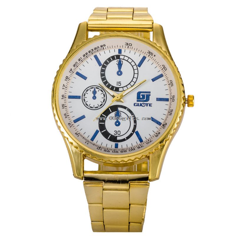 Stainless Steel Gold Watch