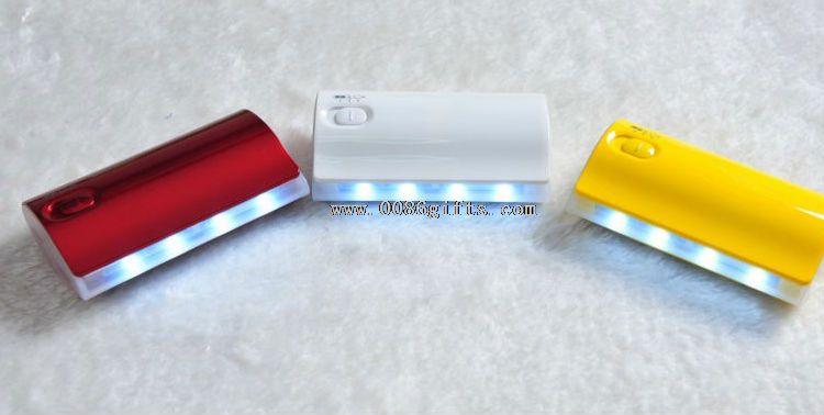 Pitnej USB mobilnych moc banku z lampy led