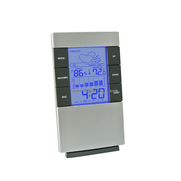 Weather Station With Temperature Trend Clock