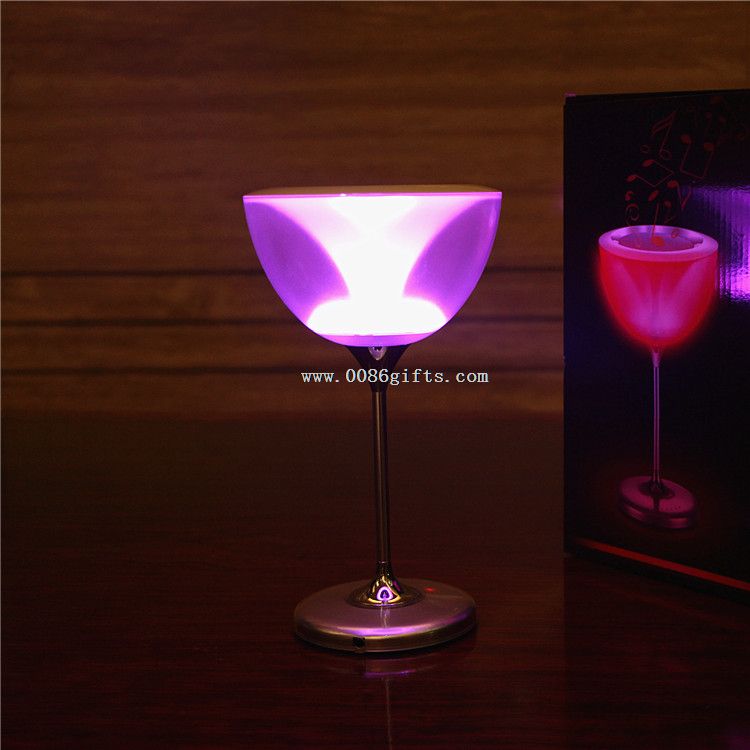 Wine glass shape bluetooth speaker