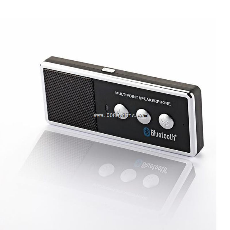 Bezdrátových sluchátek s mikrofonem Bluetooth s USB nabíječka do auta sluneční clona Clip Handsfree car Kit