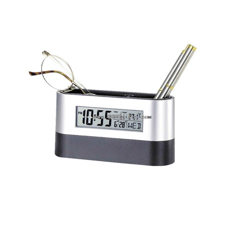 Drewna Pen Stand Clock