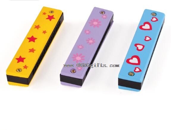 Jouet pas cher harmonica en bois enfants