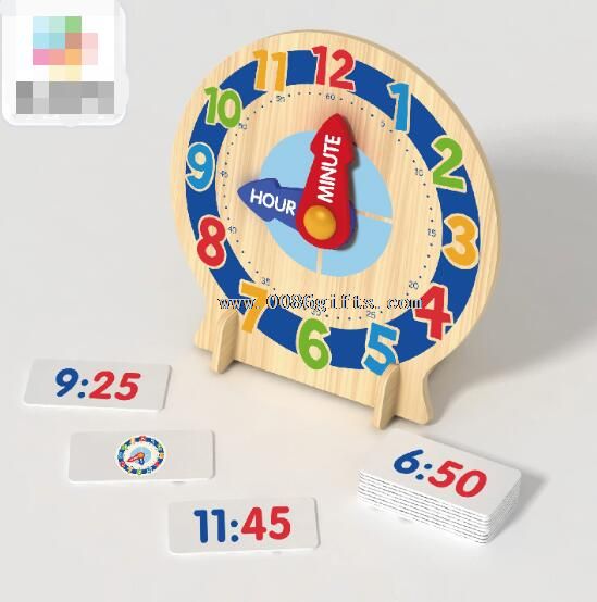 Zegar drewniany dla dzieci