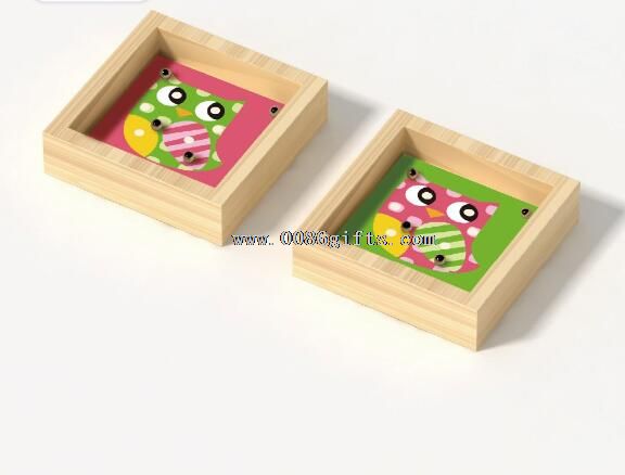 Wooden mini size maze game