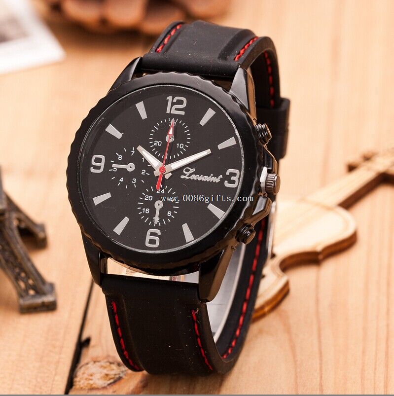 hombres negros sport watch