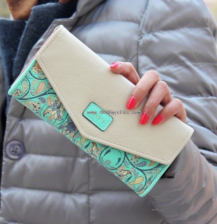 floral envelope women wallet