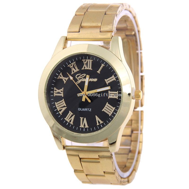 Gold plated wrist watch