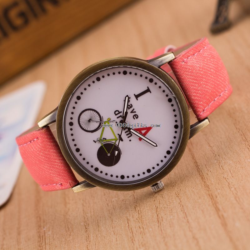 leather wrist watch
