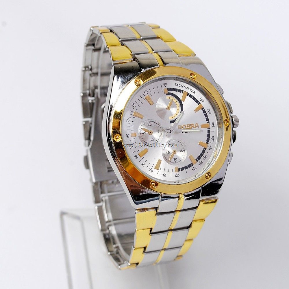 hommes de luxe marque montre en or