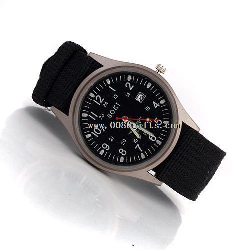 ocio de lona para hombre reloj