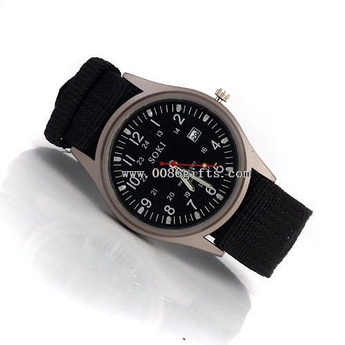 mens watch canvas leisure