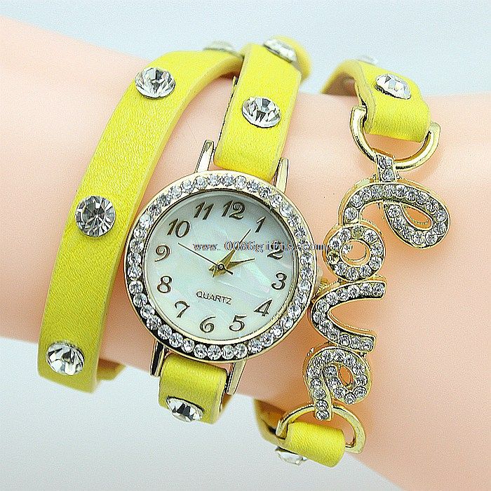 Kristall-Wickel-Armband-Uhren
