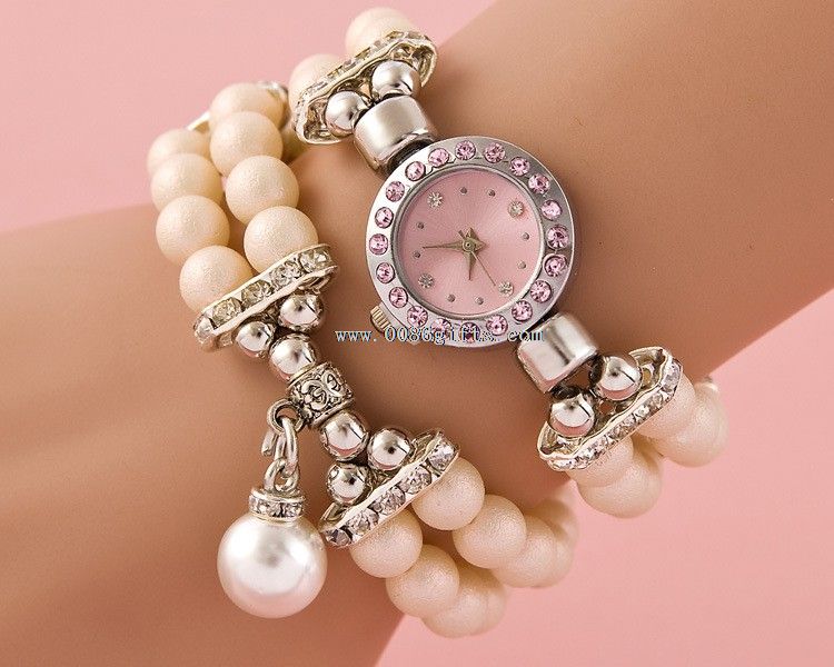 pearl diamond quatz watch