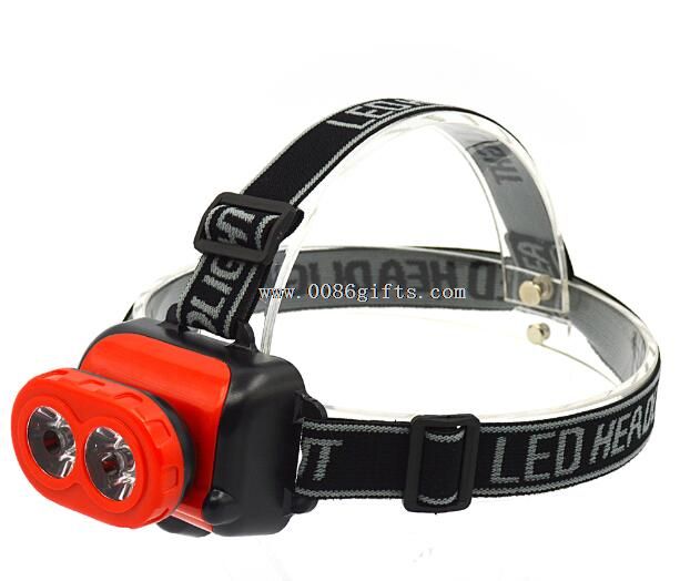 2 LED plasric fashion headlamps