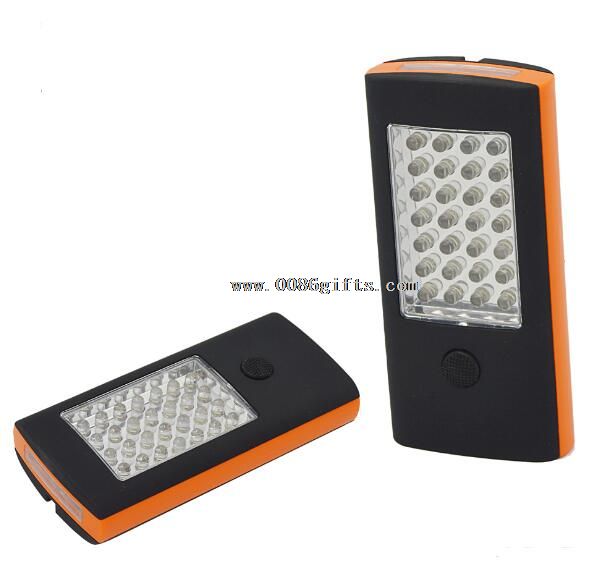 28 LED +4 LED plastic magnetic mini work light