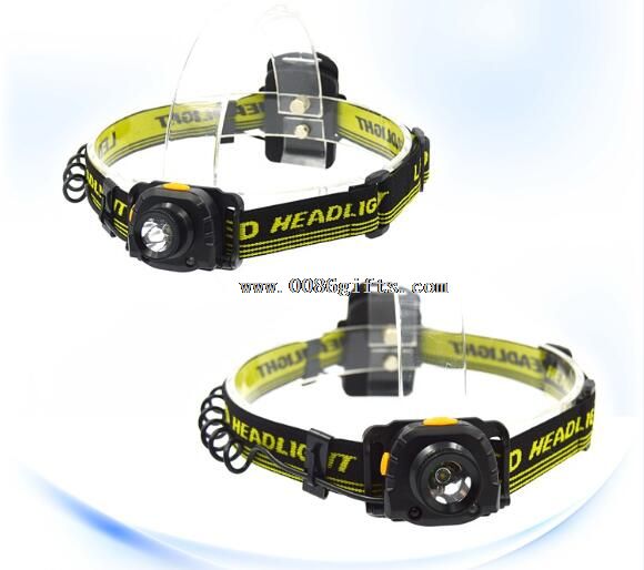 1 LED high brightness sensor plastic head lamp