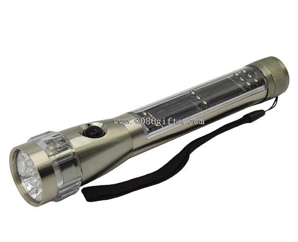 25 LED portable solar flashlight