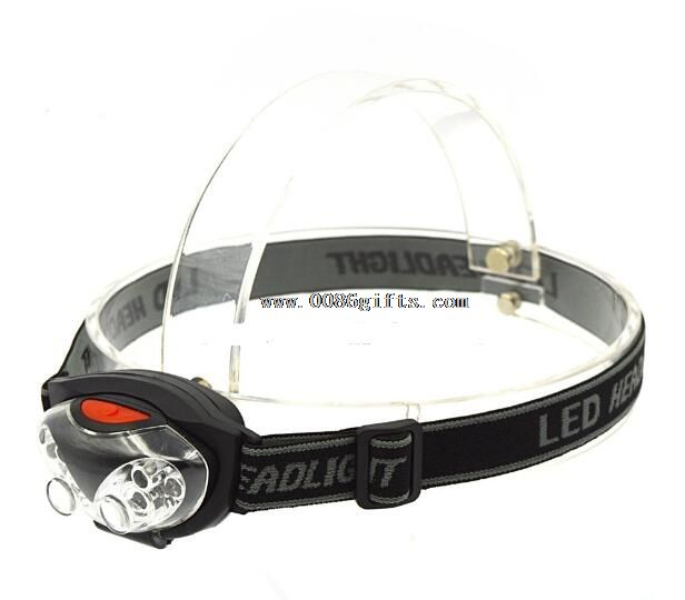 6 LED 3w plastik rechargeable led headlamp