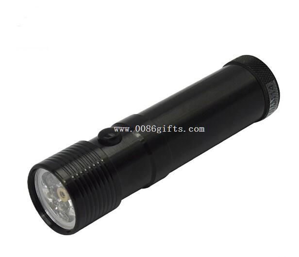 9 led torcia luce laser