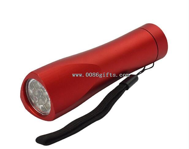 Mini aluminum alloy 9 led flashlight