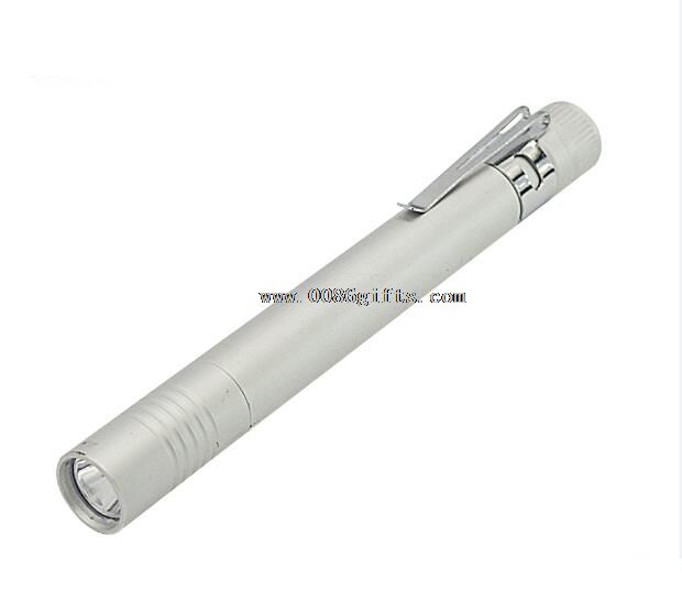 1 LED Flashlight AL Torch pen clip