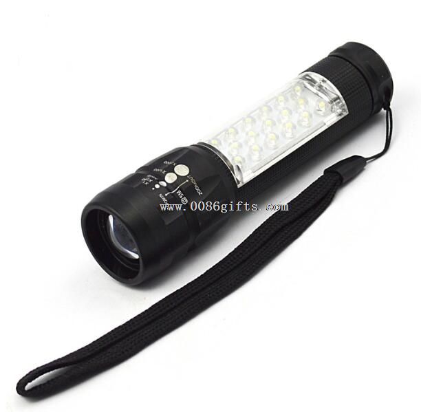 18 LED+1W LED flashlight