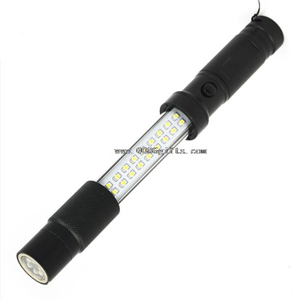 18 SMD+6 LED flashlight magnetic
