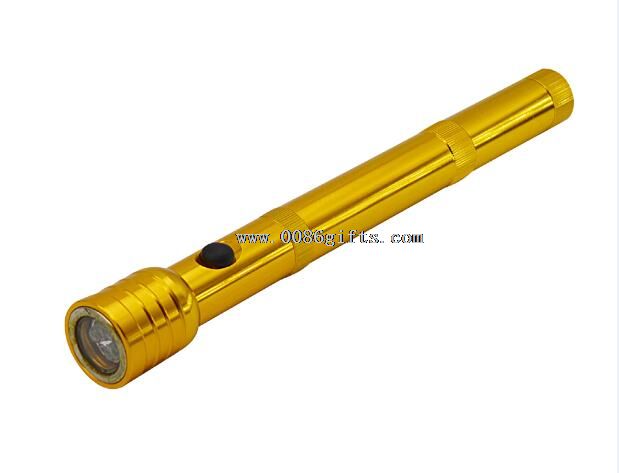 3 LED flashlight with pickup tool pen