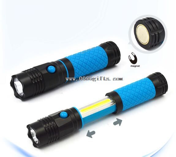 3W COB + 3W LED-Taschenlampe