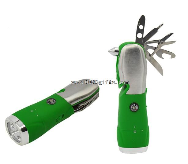 4+1 LED Flashlight AL Torch with tools