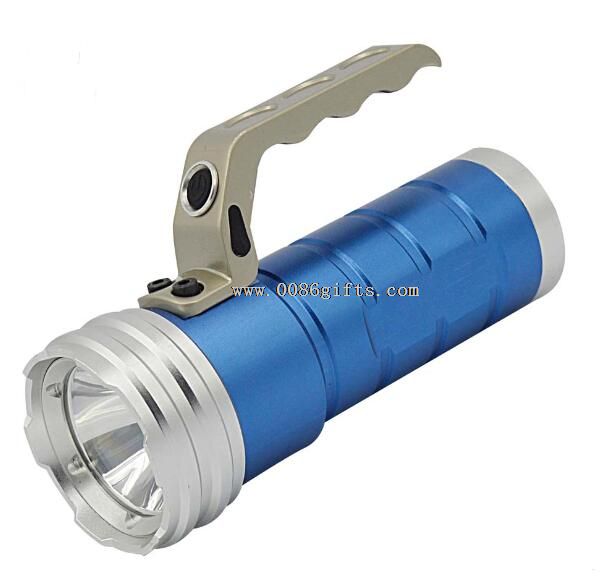 5W 1 LED Blue Zoom Flashlight
