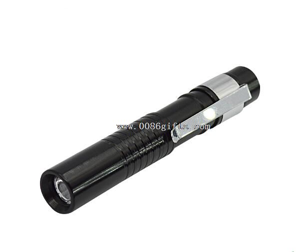 LED pen torch lommelygte med nøglering