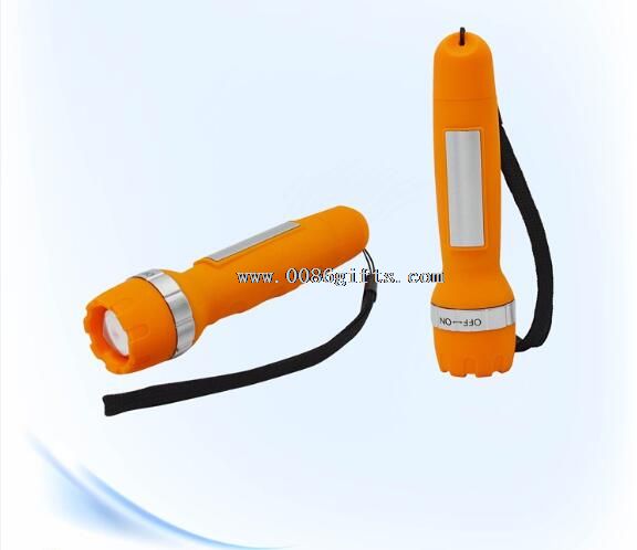 plastic LED flashlight USB charger