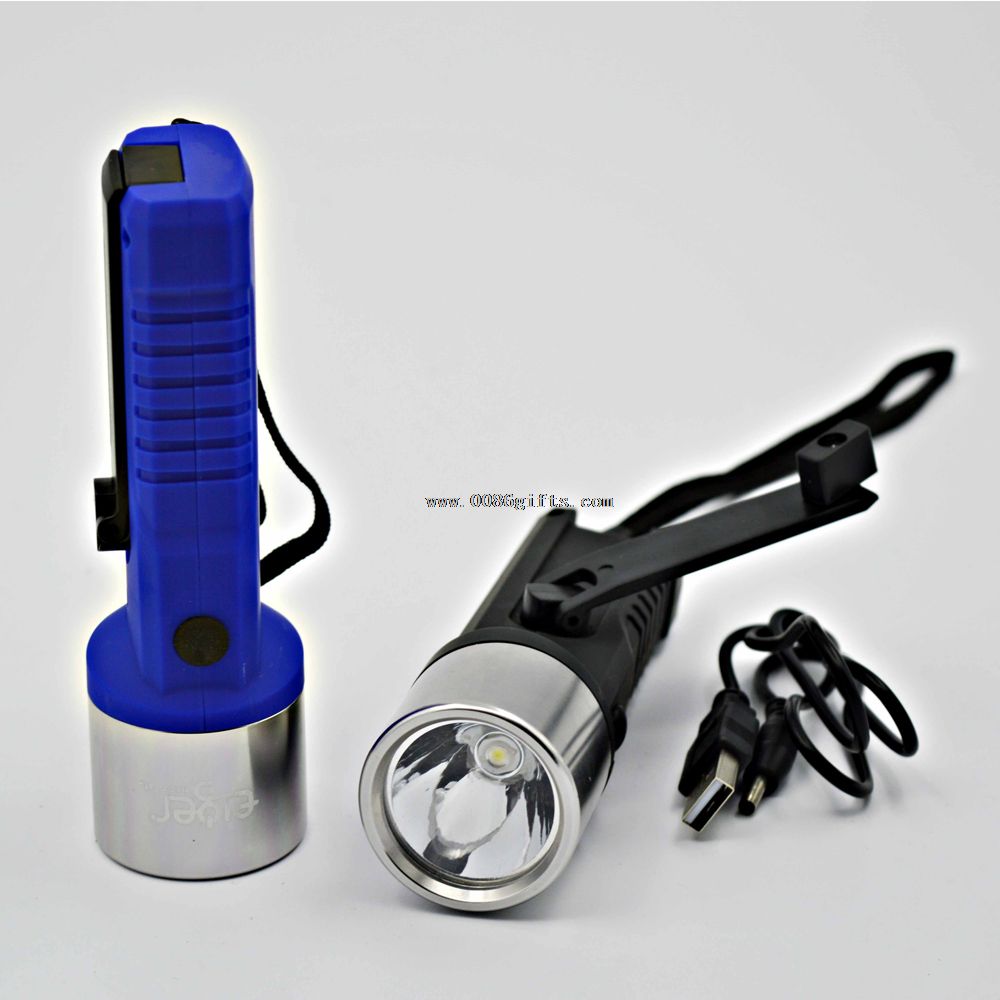 1 LED portable dynamo manivelle lampe de poche