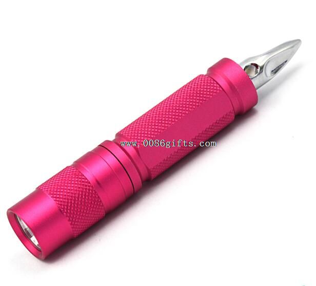 1W LED Flashlight AL Torch With a metal Tip