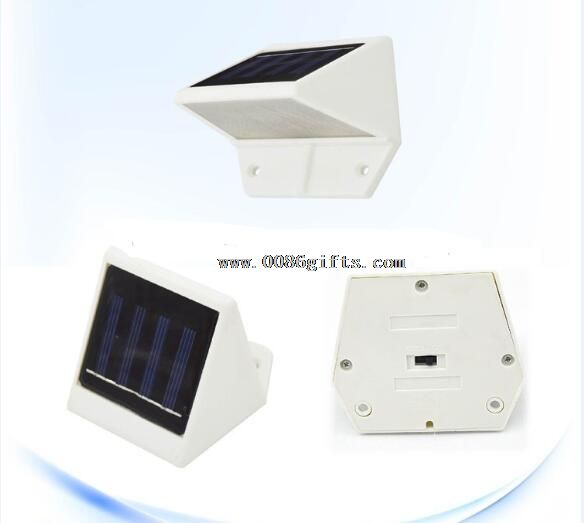 4 LED solar wall lamp