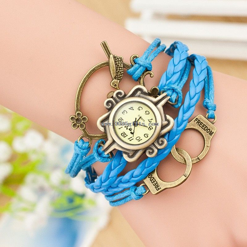 Velká sleva krásné lady modré hodinky