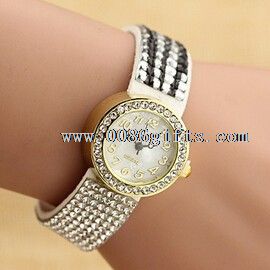 reloj de diamantes correa dama vogue