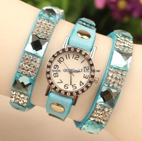 Leather Strap Lady Watches