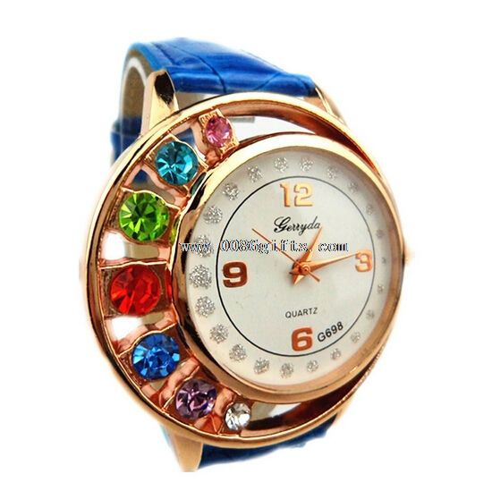 leather women watch