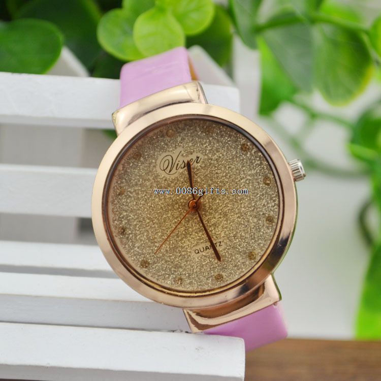 Reloj de pulsera de cuero para mujeres