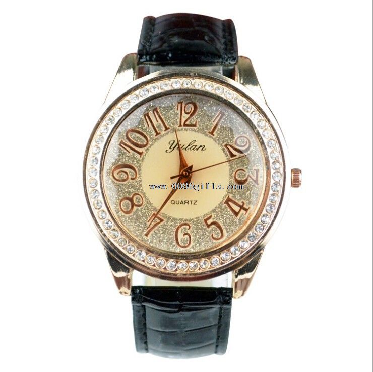 PU leather watch