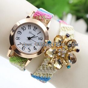 Round Stainless steel Strap Wristwatches