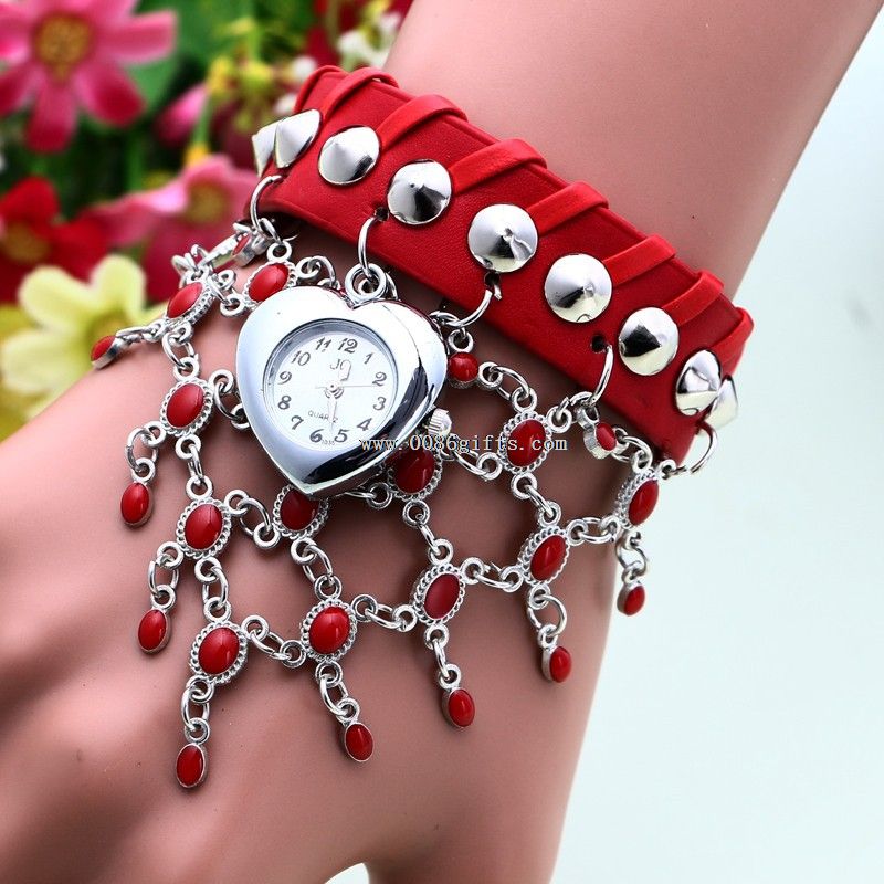 reloj de moda de lujo de cuero impermeable
