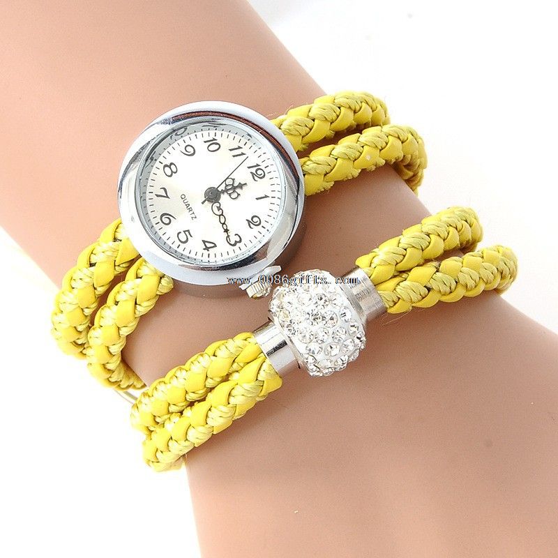 montre bracelet tissé