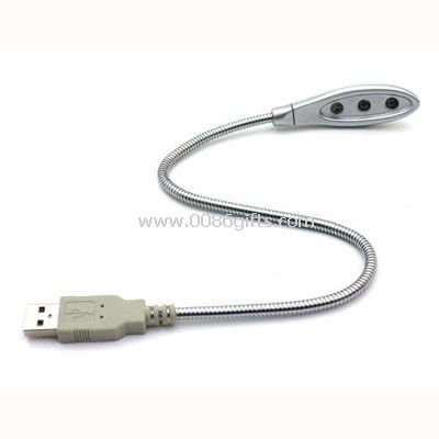 Гибкий металлический USB светодиодная лампа